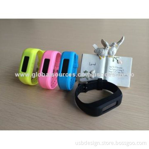 Hot Sale Bluetooth 4.0 Health Monitor Watchbands, Rated Capacity of 80mAh, Google's Android OS